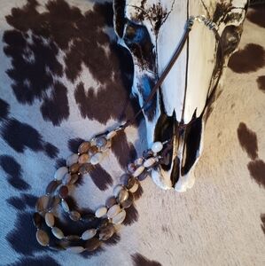 Handmade Jasper Necklace with Sterling Silver Spacer Beads and Clasp on Leather